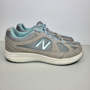 New Balance Women's 877 v1 Walking Sneakers Shoes, Gray Blue Size 8 EE Wide
